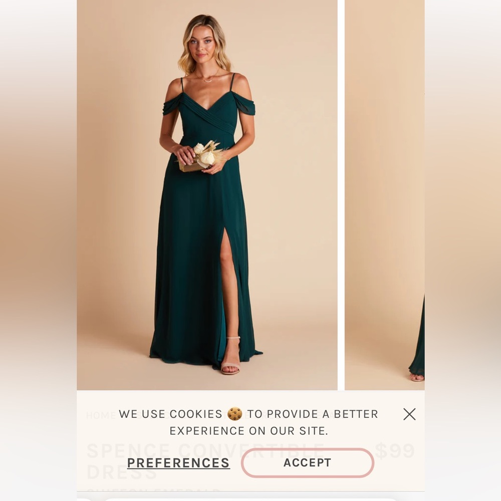 Emerald Green Birdy Grey Bridesmaid Dress - Spence